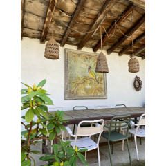 L'OISEAU AUX DATURAS (120x120cm)